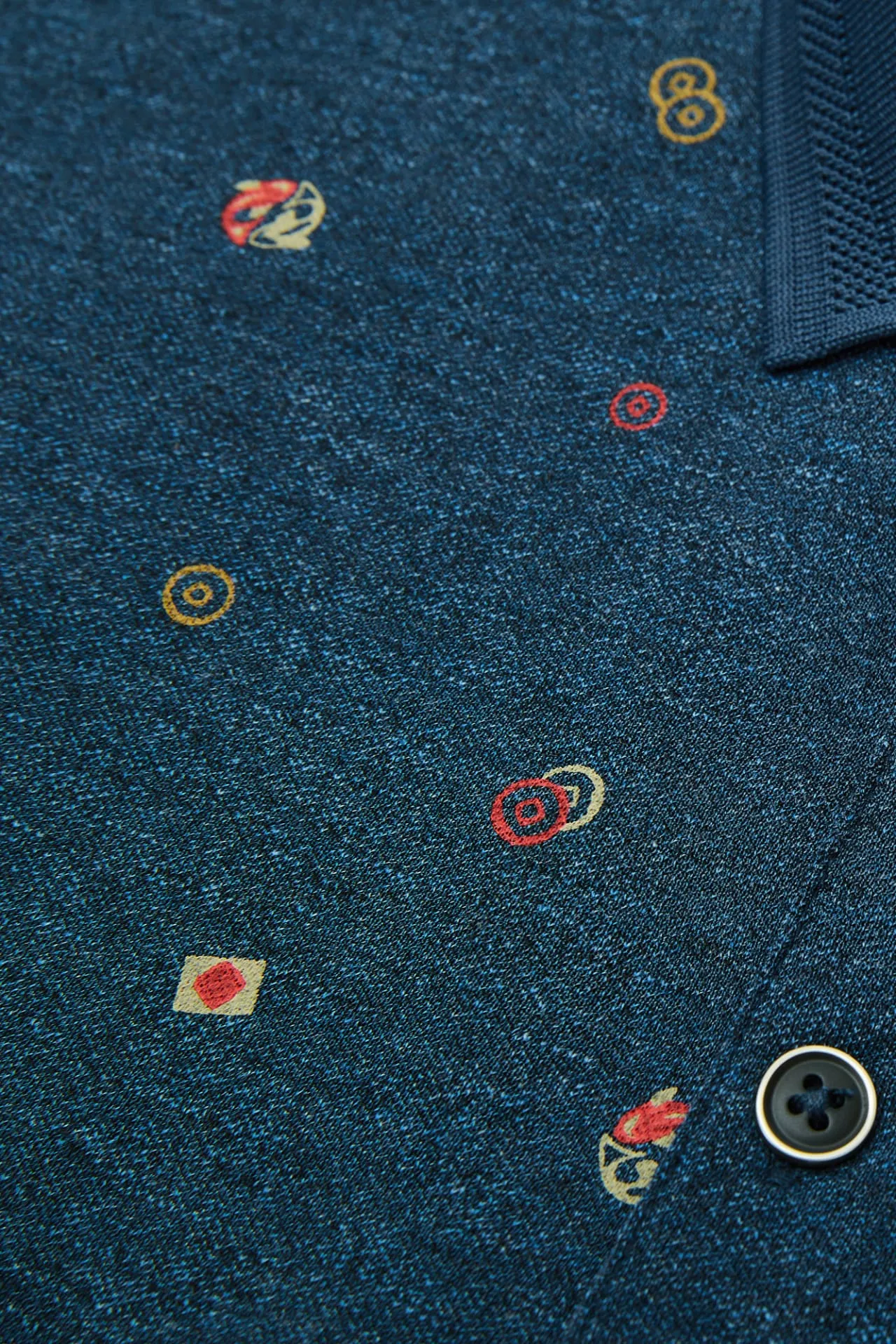 Super Light Mercerized Cotton Rich Printed Polo