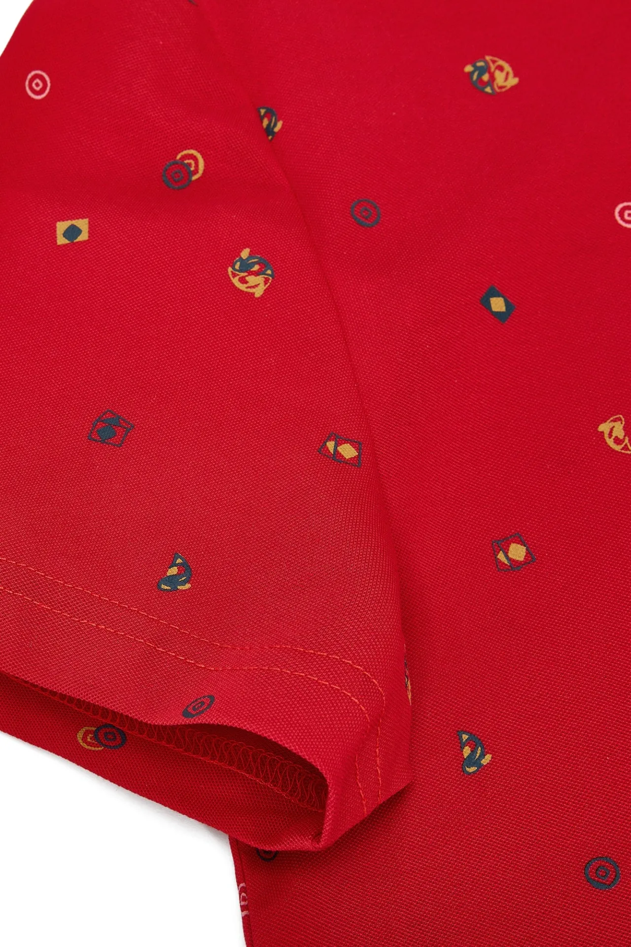 Super Light Mercerized Cotton Rich Printed Polo