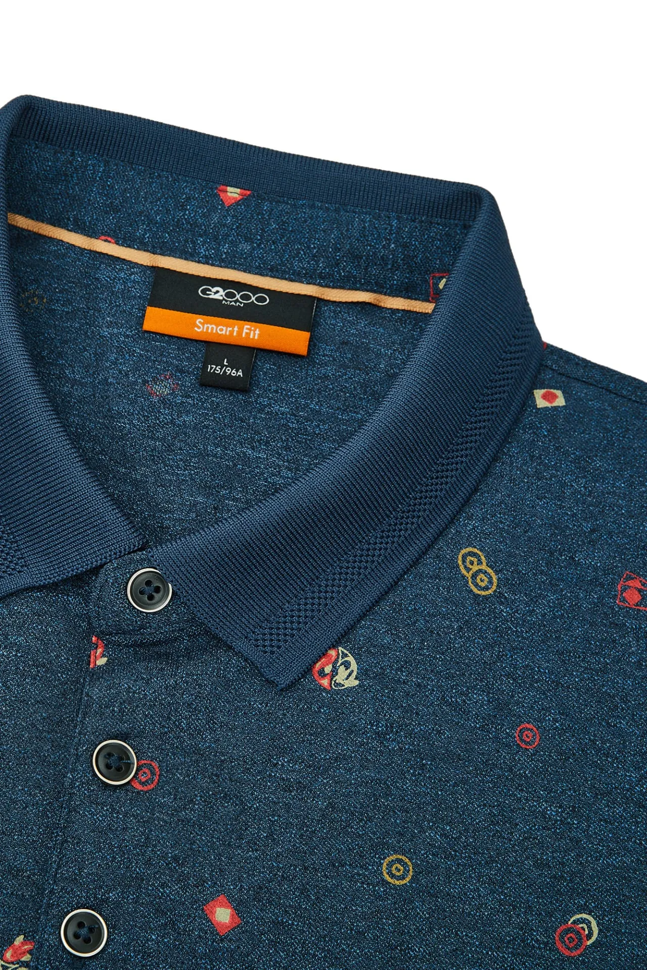 Super Light Mercerized Cotton Rich Printed Polo