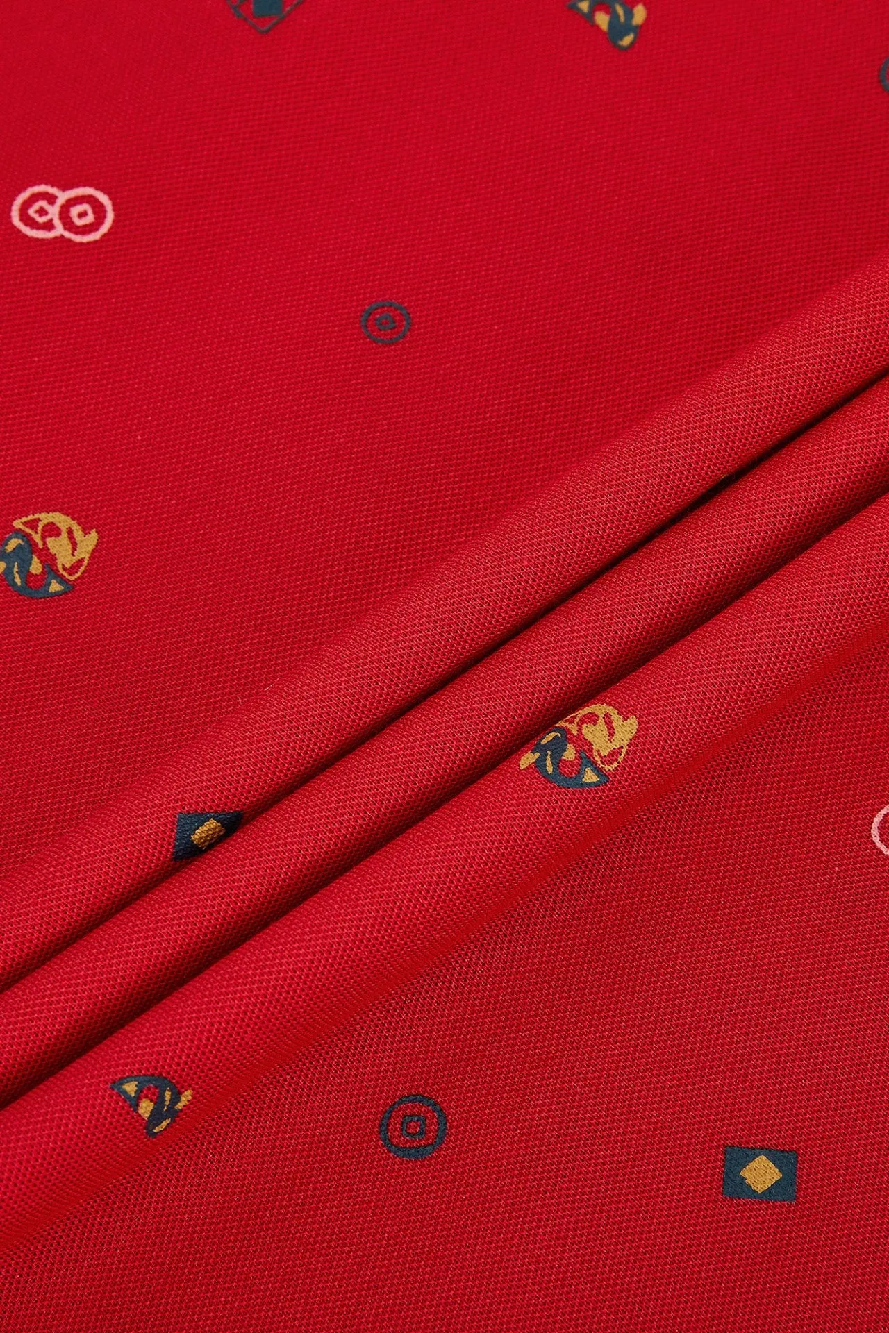 Super Light Mercerized Cotton Rich Printed Polo