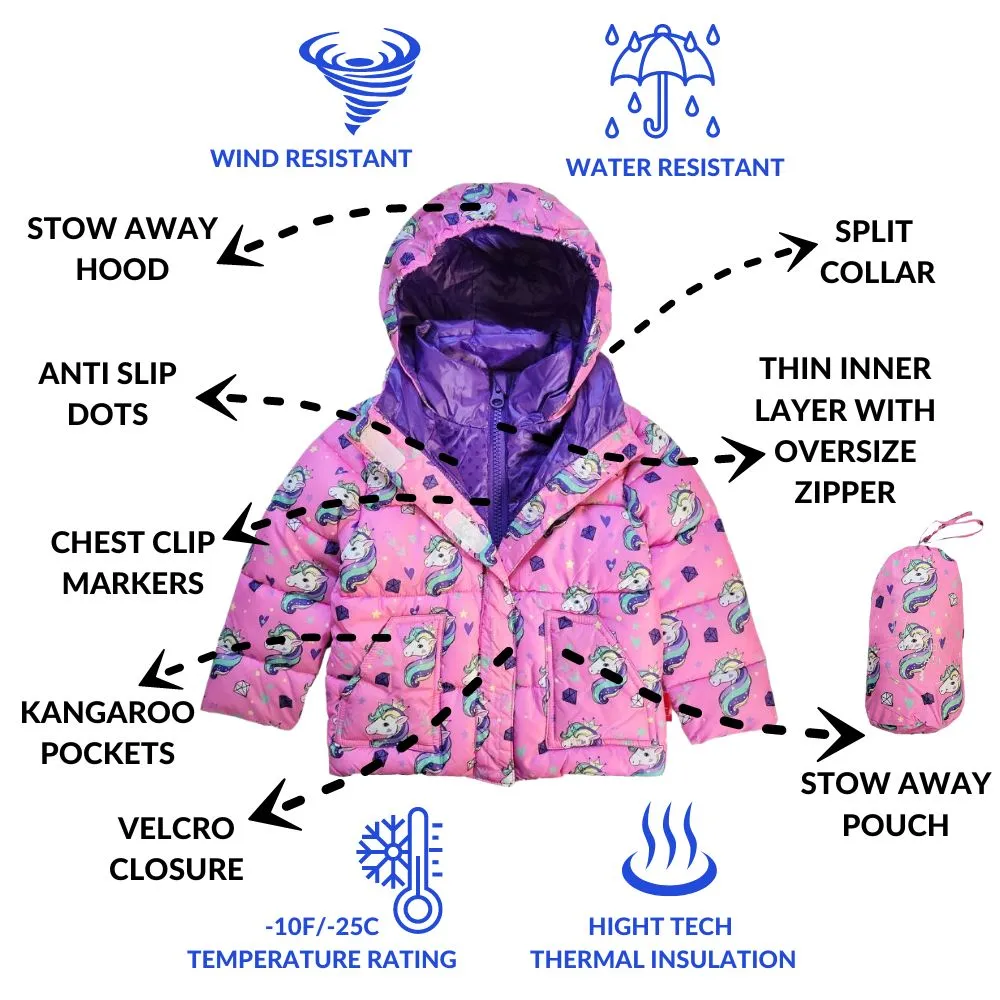 The Road Coat Vegan - Pink Unicorn