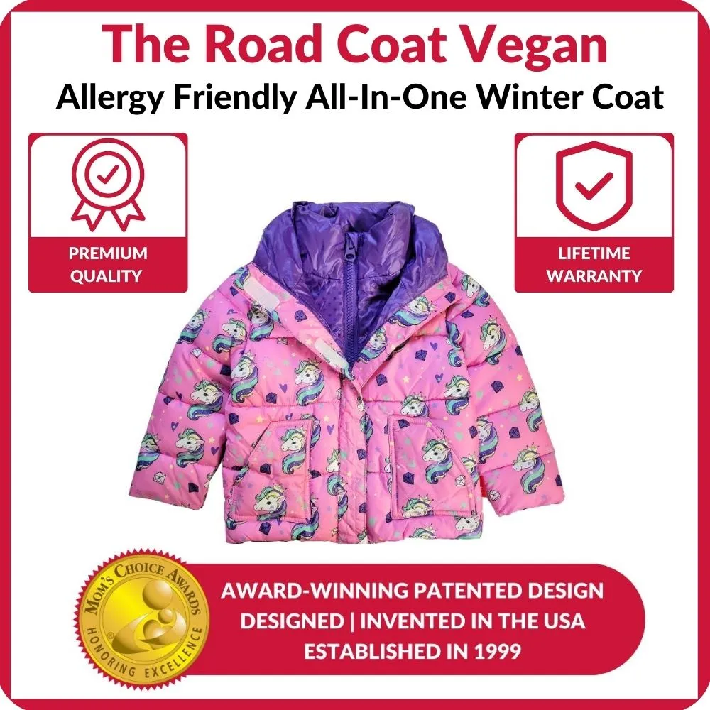 The Road Coat Vegan - Pink Unicorn