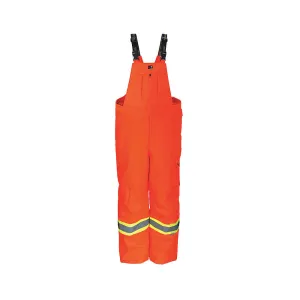Viking Professional Orange Freezer Insulated Journeyman Rip-Stop FR Overalls 3957FRPO