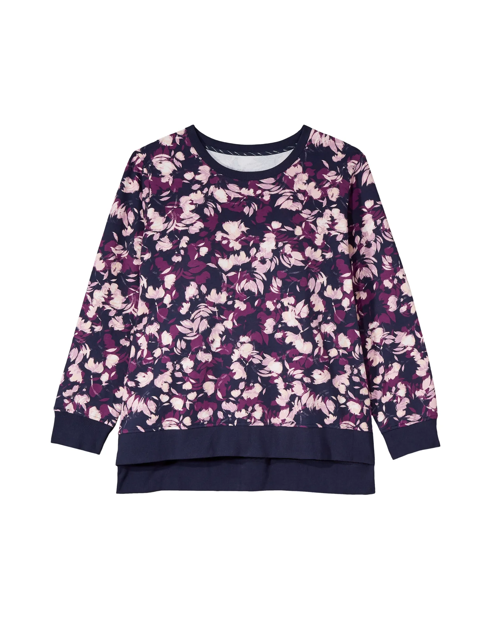 Violets Long Sleeve Tee | Navy / Purple