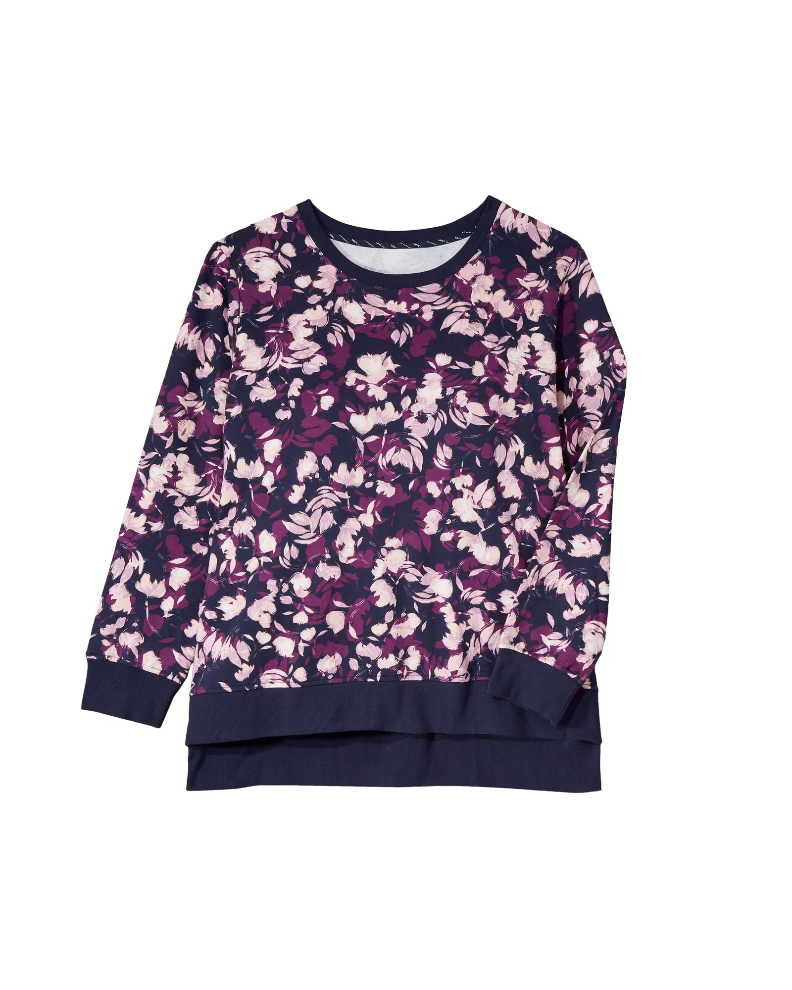 Violets Long Sleeve Tee | Navy / Purple