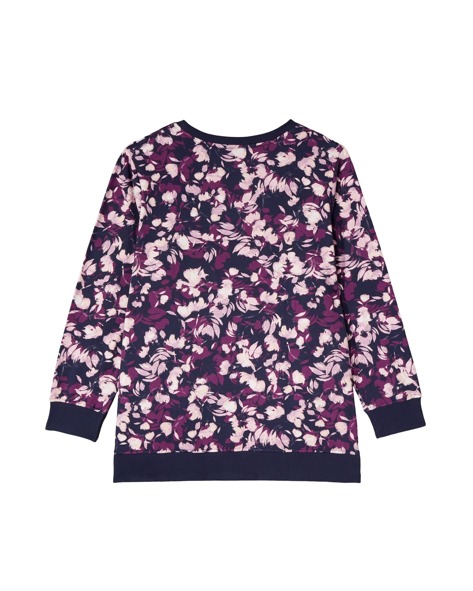 Violets Long Sleeve Tee | Navy / Purple